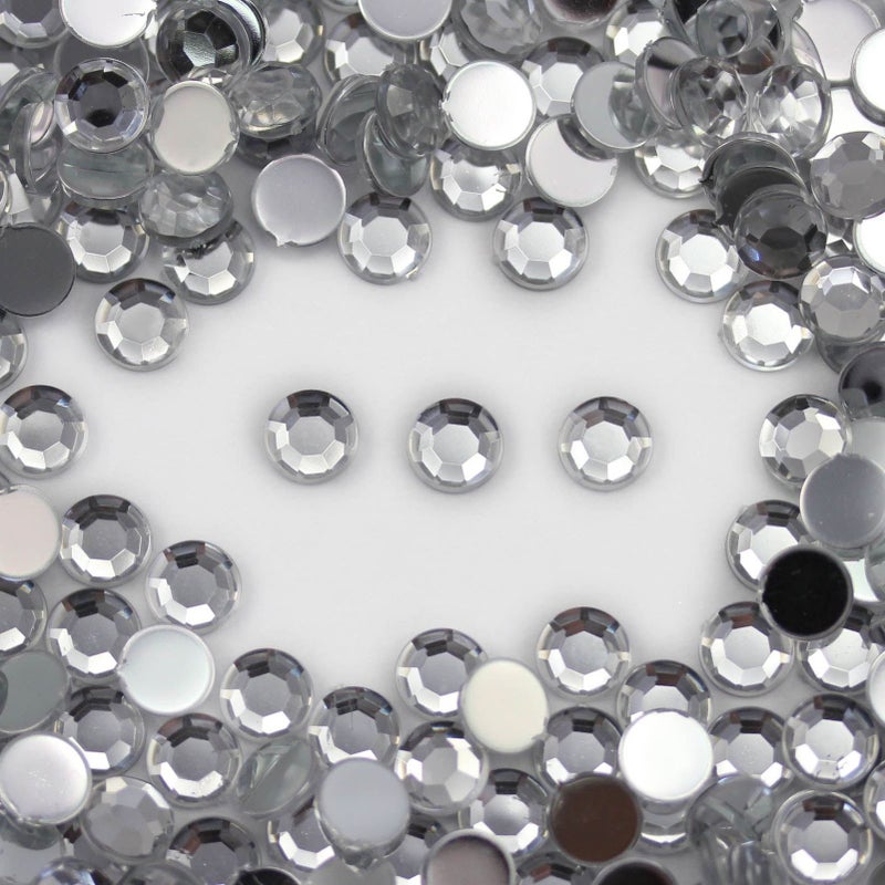 Allstarco Stick On Craft Gems â€“ Crystal Clear Self Adhesive Acrylic Rhinestones, 10mm Flatback, 5 Sheets (250 PCS) for DIY, Cards, Invitations & Decorations - Image 3