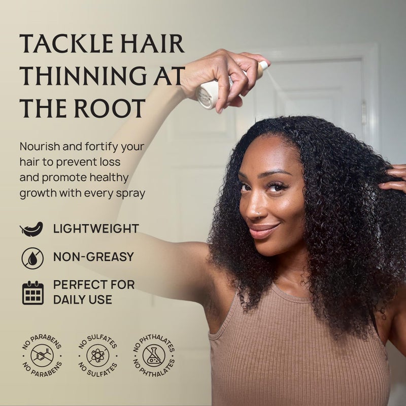 Lebanta Hair Growth Oil Spray - 100% Pure Ingredients For Non Greasy, Thicker & Stronger Hair - Organic Batana, Castor, Biotin, Saw Palmetto, and Rosemary Oil Gifts Women Scalp (4.1 Fl Oz (Pack of 1)) - Image 2
