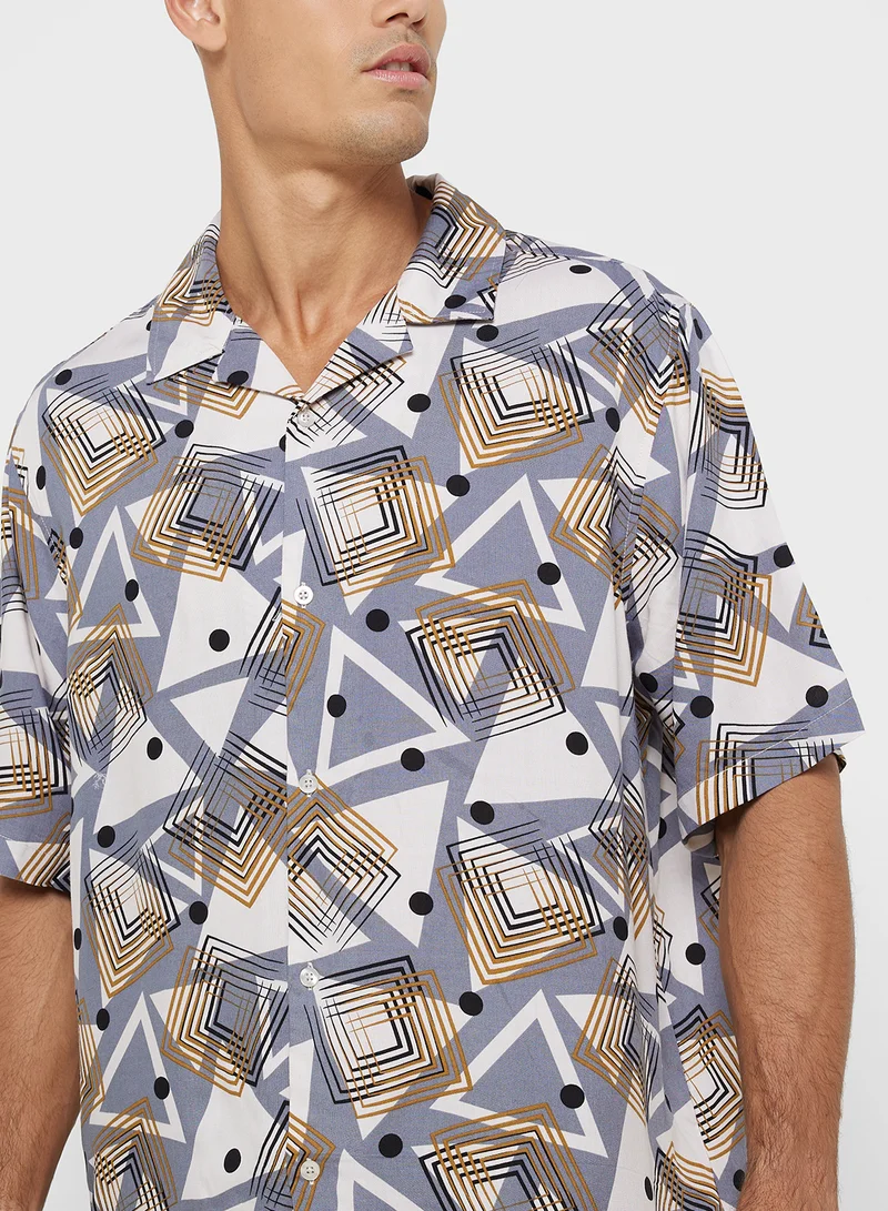 Robert Wood Resort Print Shirt