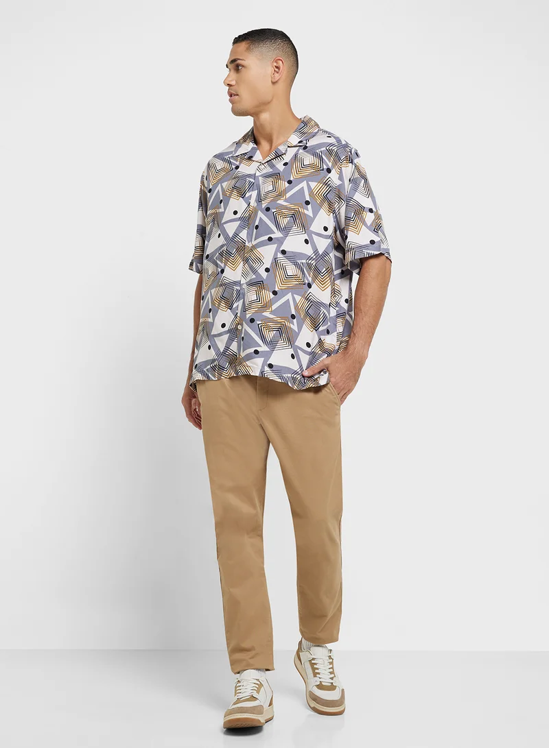 Robert Wood Resort Print Shirt