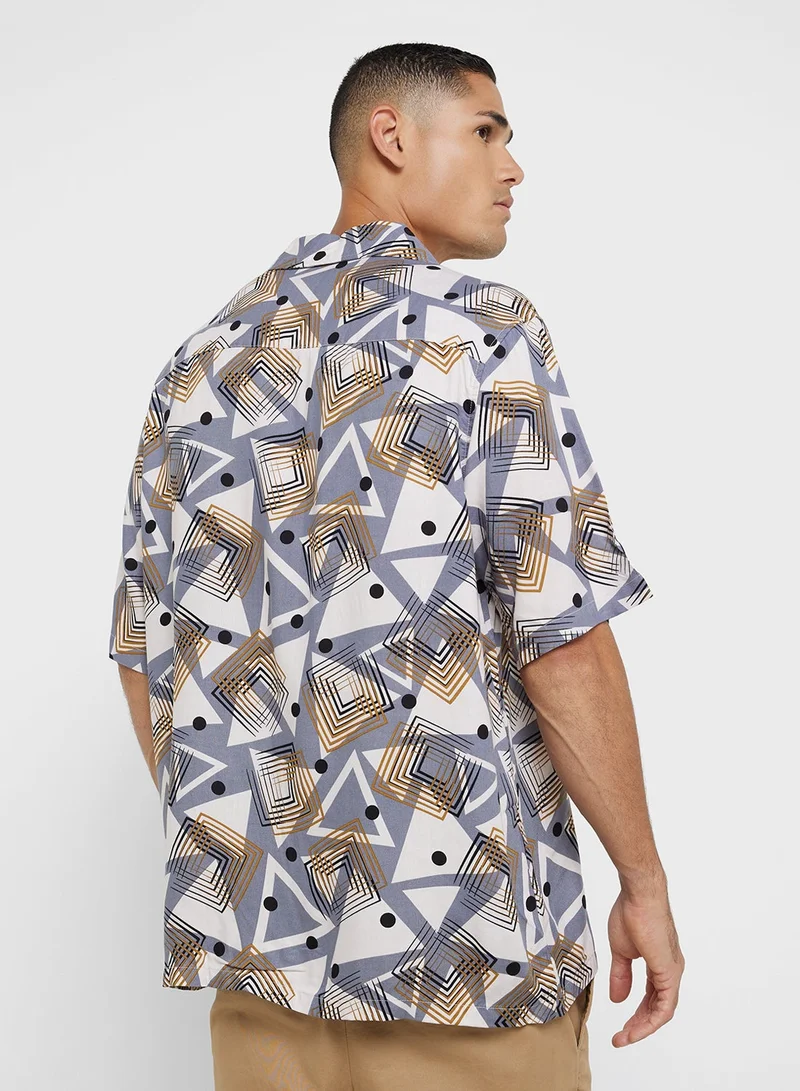 Robert Wood Resort Print Shirt