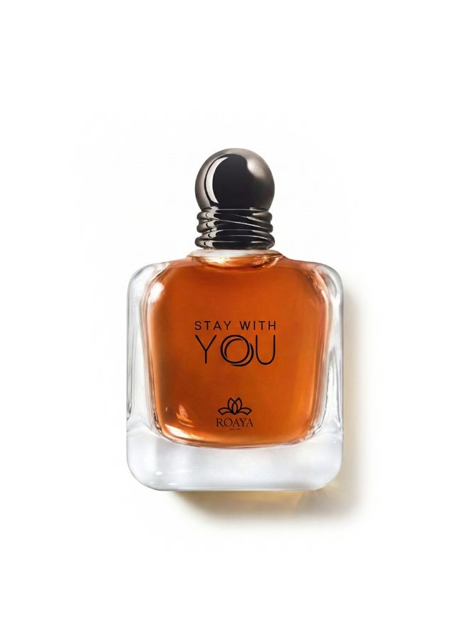 رؤيا عطر STAY WITH YOU BY ROAYA مزيج بين الانتعاش والحلاوة والتوابل بعطر جذاب يدوم طويلاً – 100 مل - Image 1
