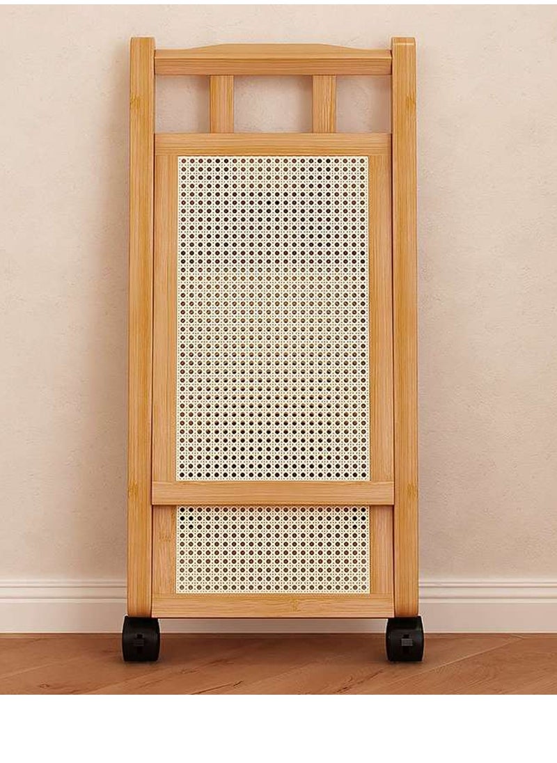 Generic FFD 3-Layer Moveable Wooden Storage Trolley with Wheels - Modern Bedside Desk, Sofa Side Table, Coffee Cart, Corner Table & Tea Cabinet for Living Room, Bedroom, Office  - Image 5
