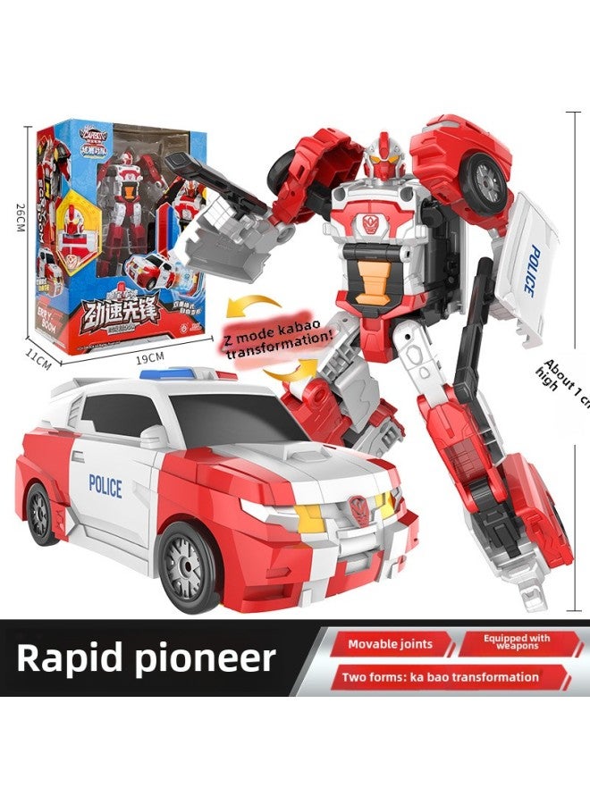 Kabao Car God Reload Return Fire King Driver Elite Edition Children's Classic Transforming Robot Boy Toy-Color:Classic Version  2 Deformations  - Image 1