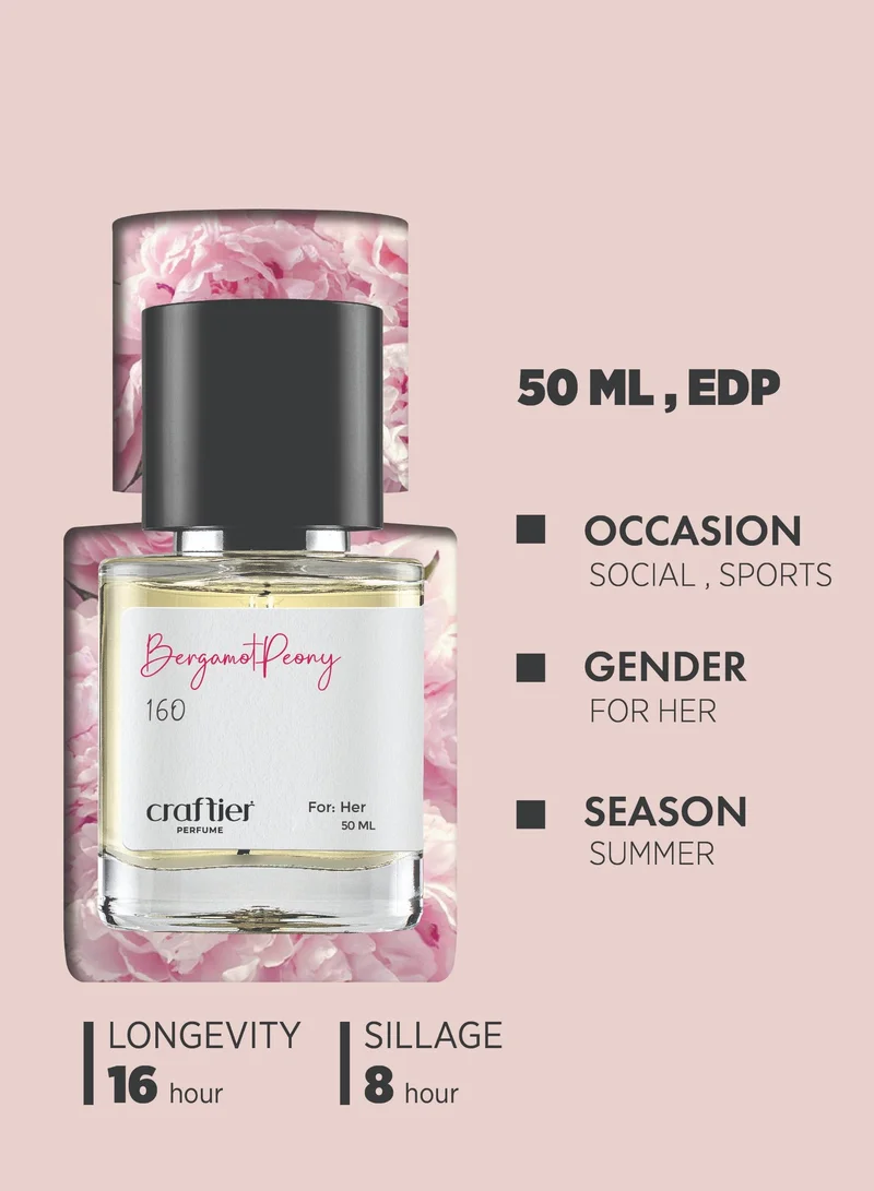 Craftier Perfume Inspired-Good Girl Blush BERGAMOT PEONY - Inspired of-GOOD GIRL BLUSH, Eau De Parfum for Women - 50ml, Long Lasting Floral Fragrance Upto 16 Hrs, Travel Size Women's Perfume for Women | Best Price UAE