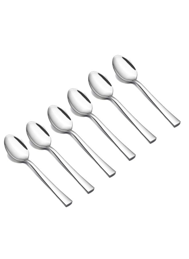 EMBASSY 12 Pieces Stainless Steel Tea Spoon Set for Tea, Coffee, Sugar & Spices, Small Spoons, Silver, Length: 14.5 cm, Thick: 1.9 mm, Food Grade Silverware, Mirror Polished, Silver Spoons, Anti Rust - Image 3