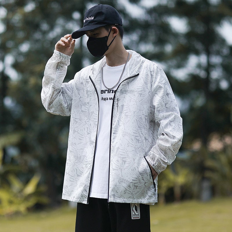 Sun Protection Clothing For Men Summer Sun Protection Clothing For Men Student Couple Hooded Outdoor Fishing Jacket Ultra-Thin - Image 1