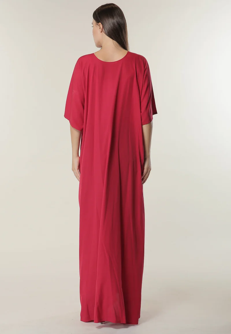Moistreet  Elegant Crew Neck Casual Abaya for Women | Best Price UAE