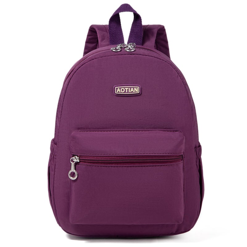 AOTIAN Mini Lightweight Backpack Durable Travel Hiking Women and Girls Daypack, 7 Liters Purple - Image 1