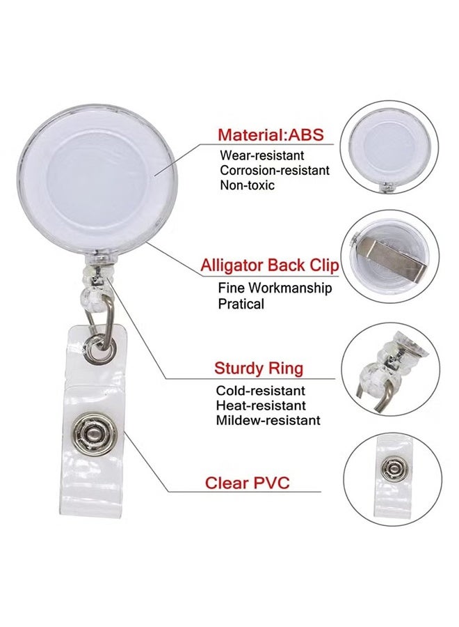 واي جيه 8 قطع حامل شارة، حامل شارة مضحك، حامل شارة ممرضات، مشابك شارات هوية قابلة للسحب، حامل شارة ممرضات لطيف لموظفي المستشفيات والأطباء والهدايا. - Image 3