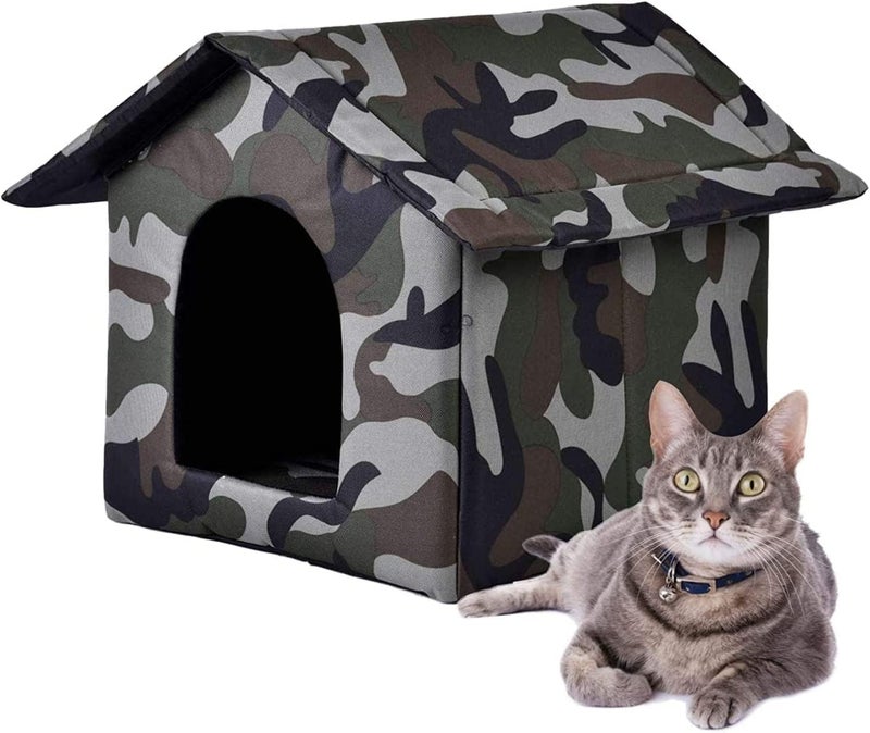 KOZI PET Soft & Light Weight Designer Luxurious Foldable Pet Tent/Kennel/House/Hut for Cats/Kitten/Puppies & Dogs (S) 17 * 16 * 16 inch - Image 1