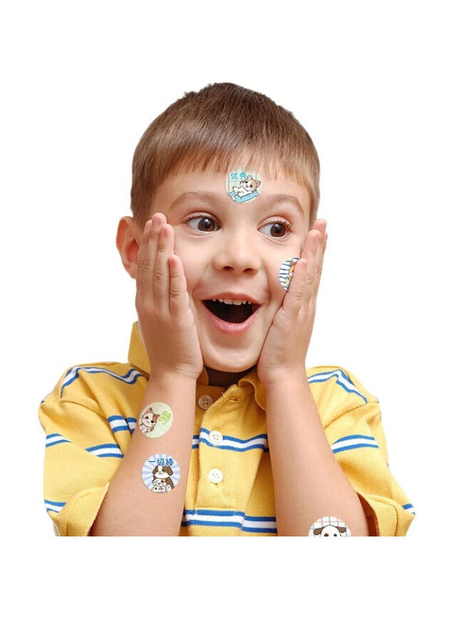 Cat Prince ملصقات مكافأة زهرة حمراء صغيرة من ماوتايزي، ملصقات للأطفال، ملصقات مدح لرياض الأطفال، ملصقات تفقد الانضباط الذاتي للمعلم، ملصقات تشجيعية، أداة تشكيل العادات، ملصقات مختلطة 800 قطعة/10 أوراق - Image 2