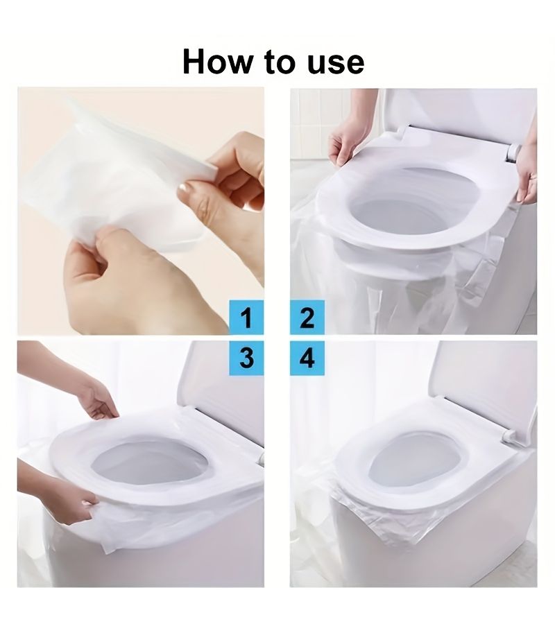 Flushable Toilet Seat Covers Pack Of 10 - Image 4