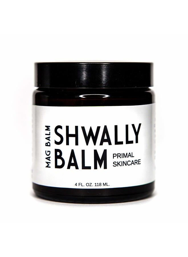 Shwally Paleo Magnesium Oil Cream - 100% Grass Fed Tallow, Avocado and Extra Virgin Olive Oil With Zechstein Magnesium, Mild Geranium-Rose Scent - Image 1