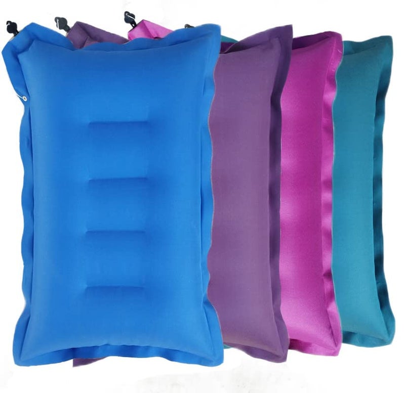 RAV Soft Cotton Travelling Air Pillow Compact and Lightweight Pillow Easy to Carry Neck Support headrest Pillow During Travelling in Bus TrainFlight Pack of 4 Multicolour - Image 5