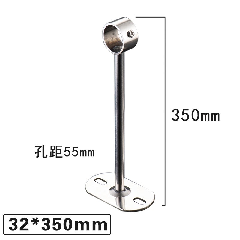 Stainless steel solid hanging seat fixed hanger thickened hanging seat drying hanger Wall top fixed hanger ring factory wholesale 32*350 