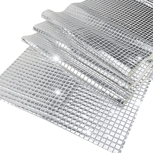 RTHPY 12 x 72 Inches Glitter Disco Table Runner - Retro 70s 80s Theme Decor - Silver Sequin - Bachelorette & Wedding Party Supplies - Image 2