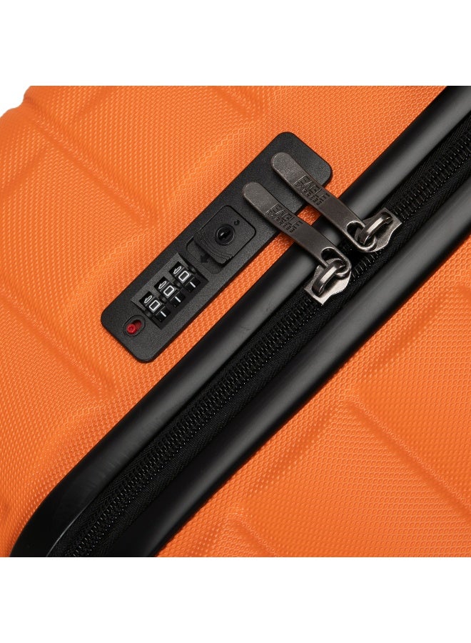 Eagle Express Wood 3-Piece Hard Trolley Luggage Set - Orange - Free Protective Cover - 1-Year Warranty - Image 4