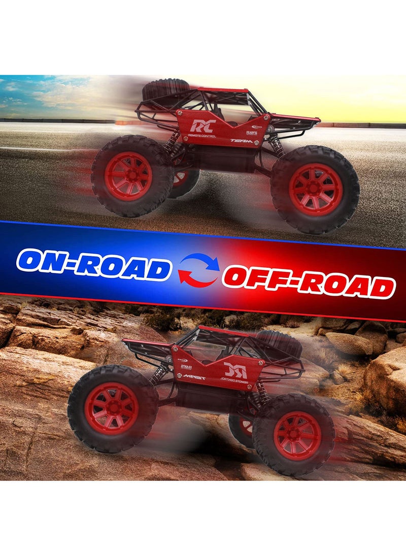 KIDWALA Remote Control 2.4Ghz RC Truck 4WD Powerful Rock Crawler Off Road Toys for Boys Red - Image 3