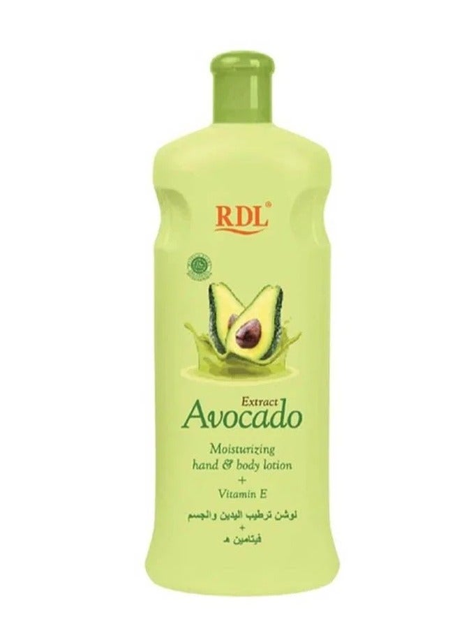 ار دي ال لوشن مرطب لليدين والجسم بخلاصة الأفوكادو - 600 مل
