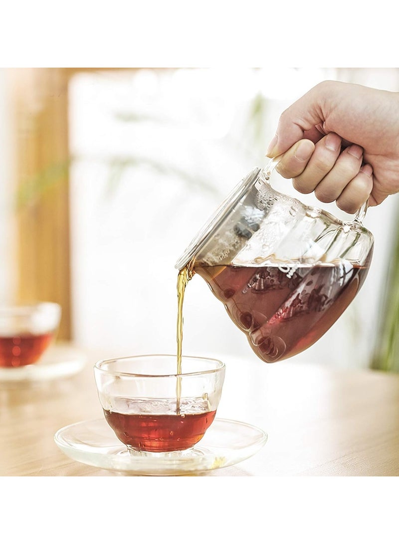 ECVV 600ml V60"Clear" Heat Resistant Glass Range Coffee Server | Pour Over Coffee Tea Server | Pot Carafe Hand Drip Jug Decanter |Transparent | Kettle Coffee Maker Teapot - 02 Size - Image 4