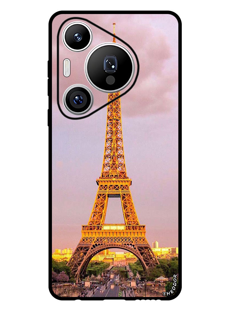 Theodor Protective Case Anti Scratch Shock Proof Bumper Cover For Huawei Pura 70 Pro Plus Eiffel Tower - Image 1