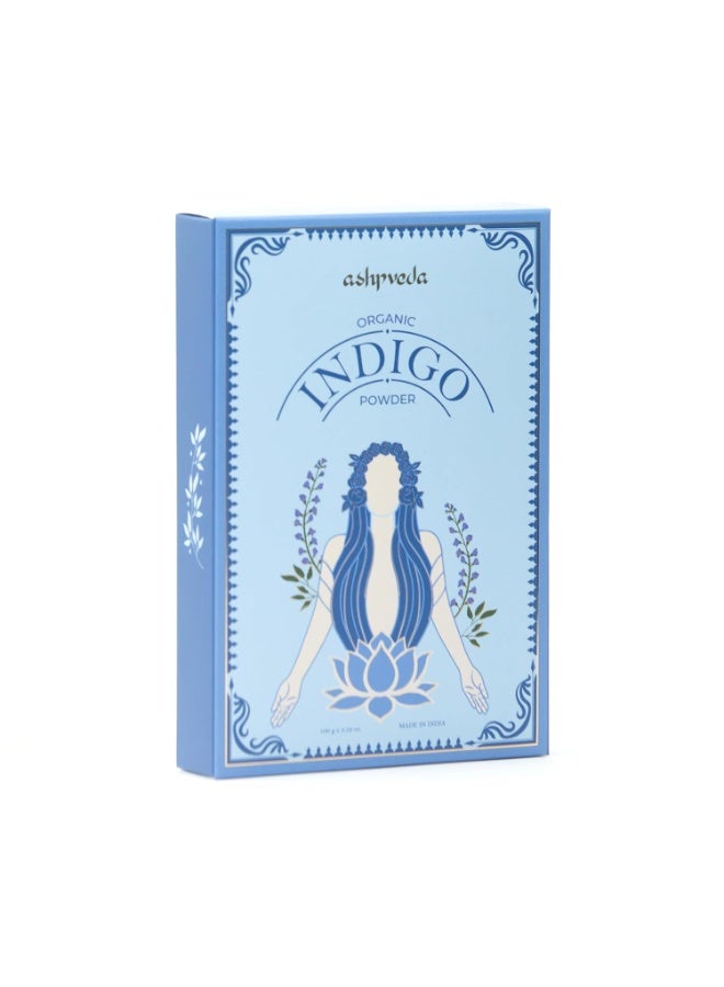 Ashpveda Organic Hair Colour Indigo Powder Ammonia & PPD Free Long Lasting Hair Color for a Stronger Scalp, Silkier and Shining Hair | Chemical Free Hair Color for Women and Men (100 gm, Indigo) - Image 4