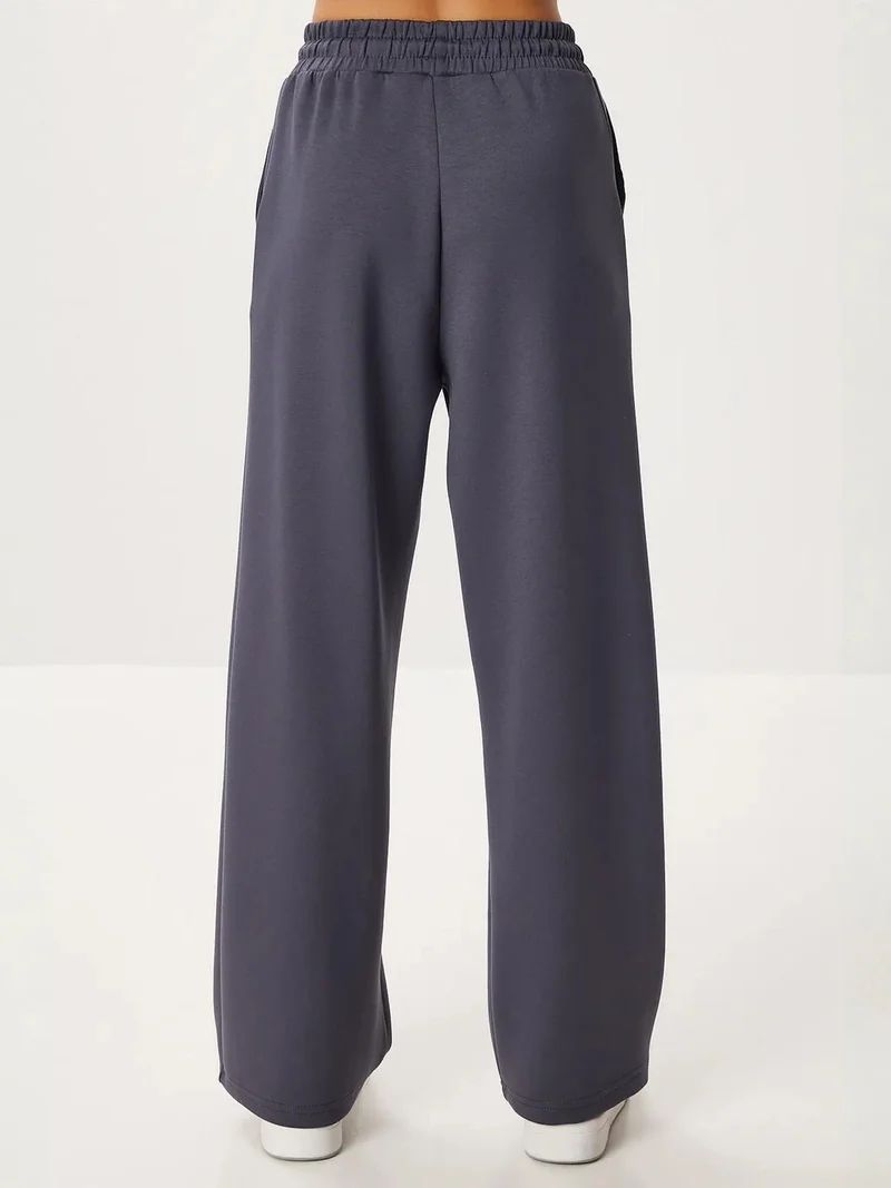 Lovely Istanbul ISTANBUL Long Sleeve Half Turtleneck Jacket & Wide Leg Pants Two-Piece Set