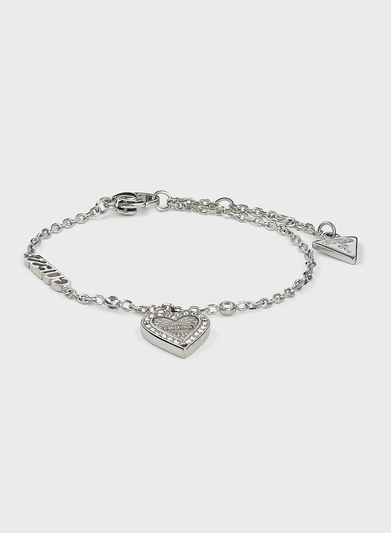 GUESS Single Heart Chain Bracelet - Image 1