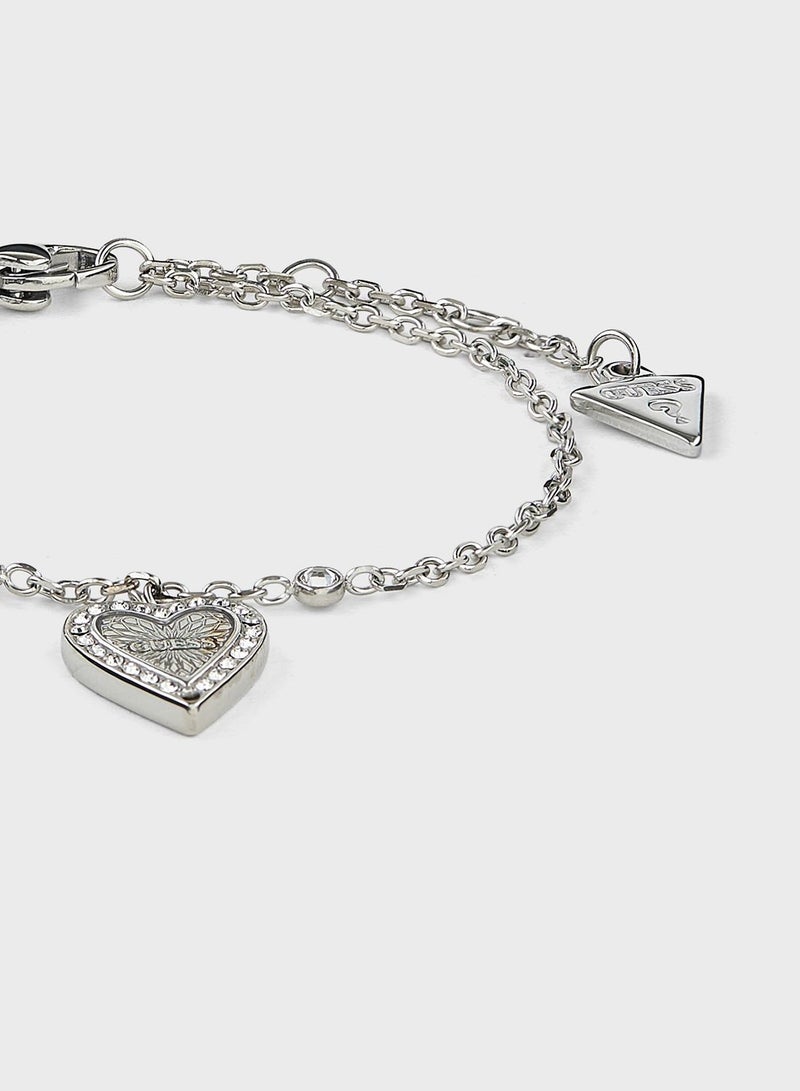 GUESS Single Heart Chain Bracelet - Image 3