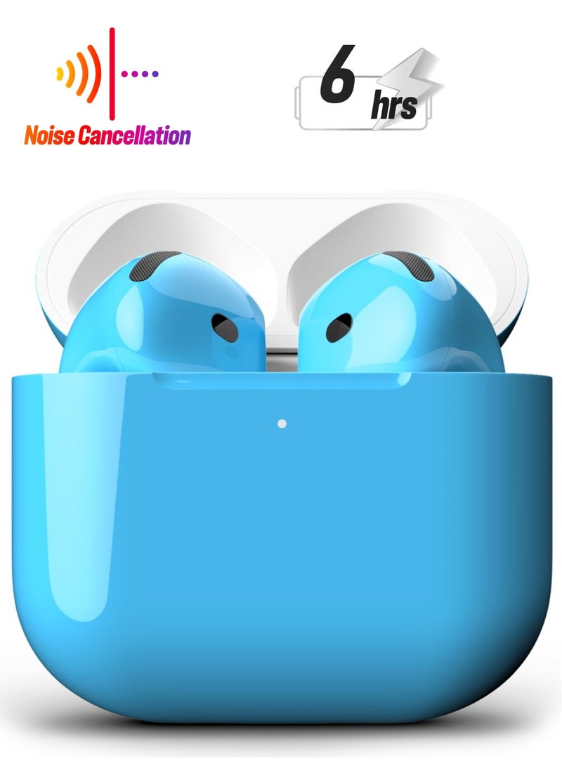 Craft Merlin Craft Customized Apple AirPods 4 ANC Wireless Earbuds – Arctic Blue - Image 1