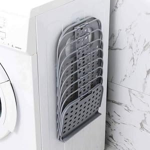 CREDSY Home Hotel Usable Tool Plastic Foldable Household Wall Hanging Laundry Bin BasketLaundry Hamper Bag for Dirty Clothes - Image 3