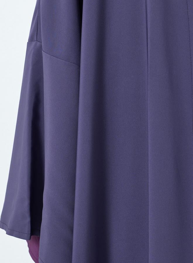Take Two Women Purple Solid Long Sleeve Abaya - Image 3
