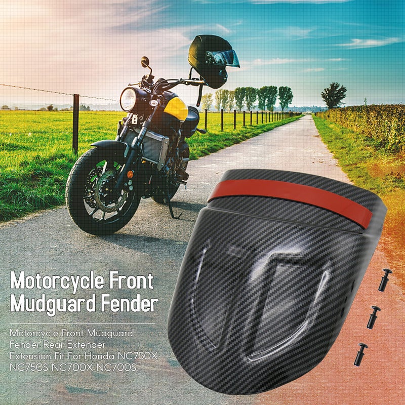 Motorcycle Front Mudguard Fender Rear Extender Extension Fit For Honda NC750X NC750S NC700X NC700S - Image 2