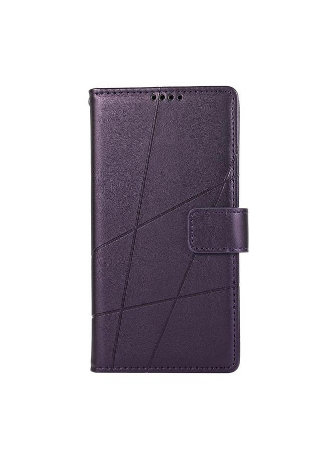 Zaboon Case For Honor X9c Global / Magic7 Lite PU Genuine Leather Texture Embossed Line Phone Case  - Image 2