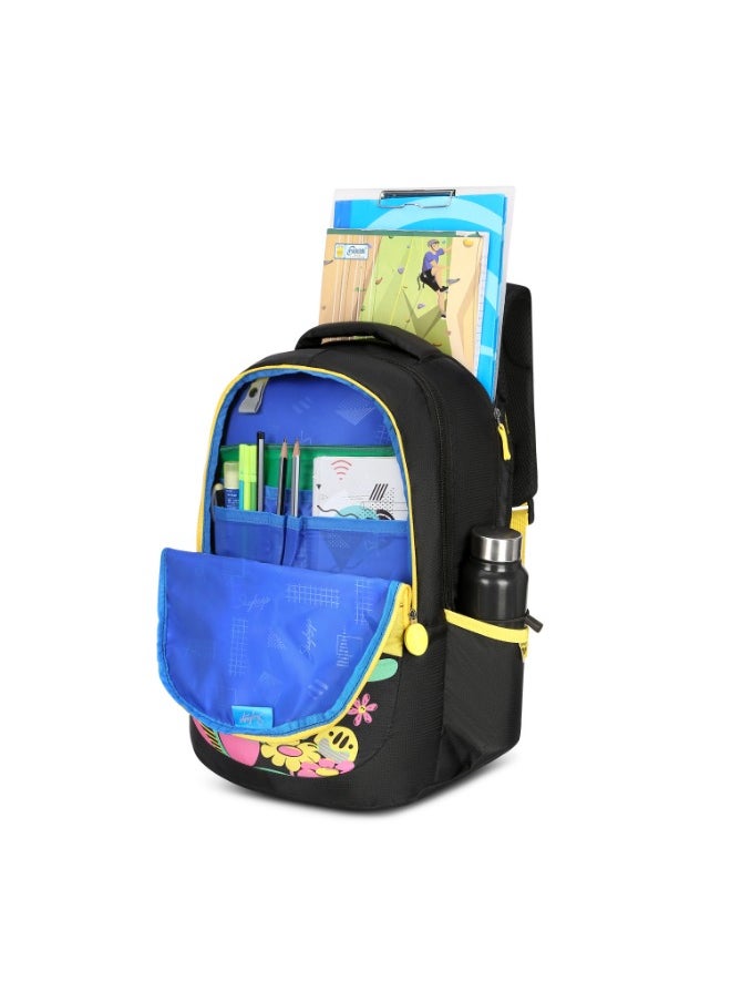 Skybags - SKYBAGS KLAN PLUS 07 Unisex Black School Backpack - SK BPKPLS7BLK - Image 1