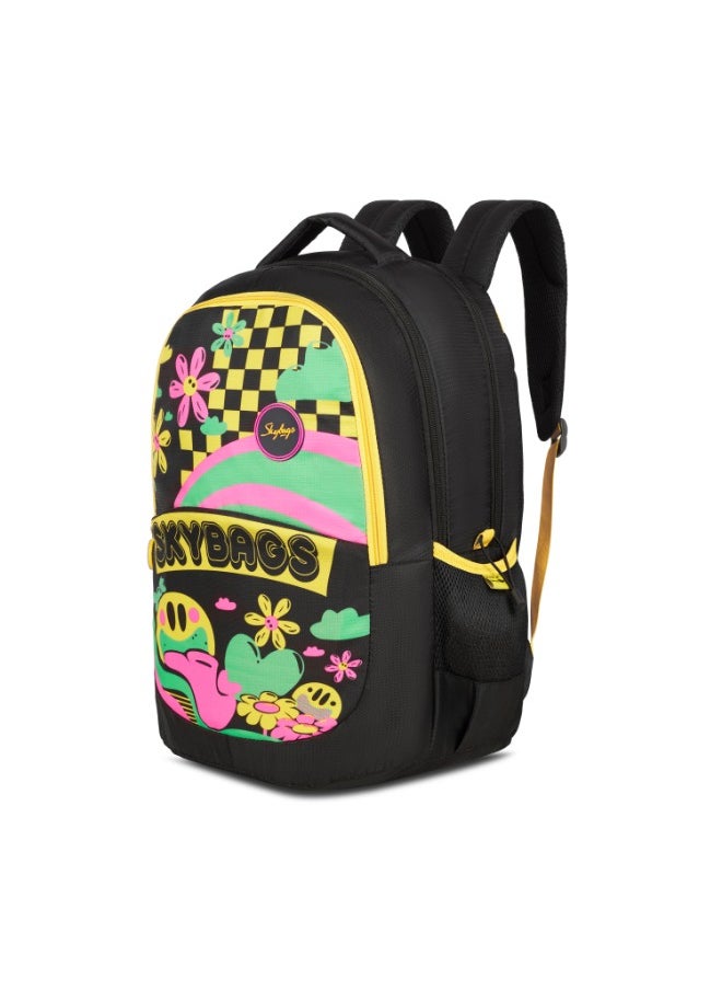 Skybags - SKYBAGS KLAN PLUS 07 Unisex Black School Backpack - SK BPKPLS7BLK - Image 1