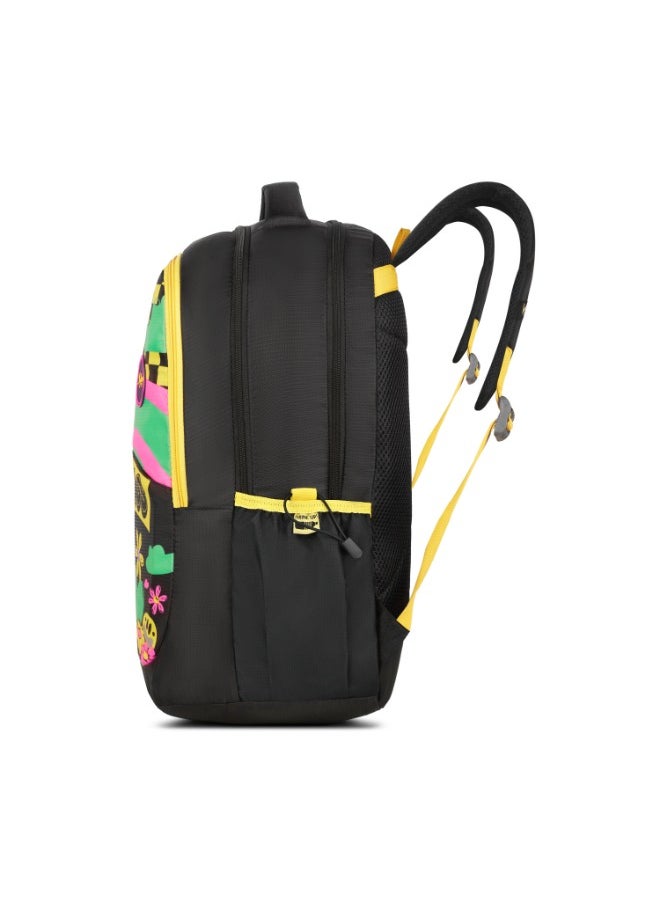 Skybags - SKYBAGS KLAN PLUS 07 Unisex Black School Backpack - SK BPKPLS7BLK - Image 1