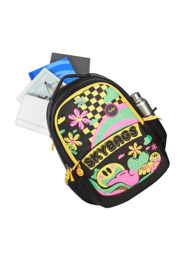 Skybags - SKYBAGS KLAN PLUS 07 Unisex Black School Backpack - SK BPKPLS7BLK - Image 1