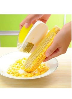Generic Corn Shucker Remover, Corn Stripper, Corn Peeler, Quick Corn Cob Remover Kitchen Cooking Tools with Hand Protector Corn Stripping Tool Useful Corn Shaver Peeler Kitchen Cooking Tools  - Image 2