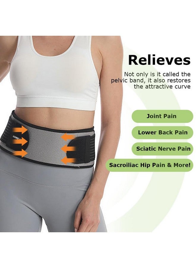 Hannea HANNEA® Sciatica Pain Relief Belt for Women and Men, Hip Belt for Back Pain - Support and Alleviate Si Joint, Pelvic Support Strap, Breathable Waist Lumbar Lower Back Brace for Sciatica  - Image 4