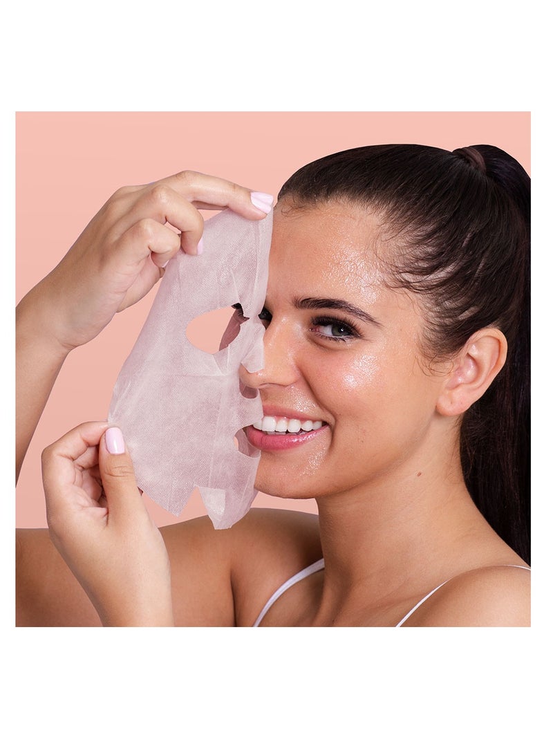 سكين ريبابلك قناع ورقي غني بالكولاجين وفيتامين E - يساعد في علاج الخطوط الدقيقة والتجاعيد، لبشرة أكثر شبابًا (عبوة من 10 قطع) - Image 4