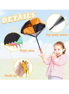 Daytoyz 12 Pcs Parachute Toy,Tangle Free Outdoor Flying Parachute,Hand Throw Flying Toys for Children's,Kids,Boys,Girls,Gifts,Party Favors,No Battery nor Assembly Required  - Image 3