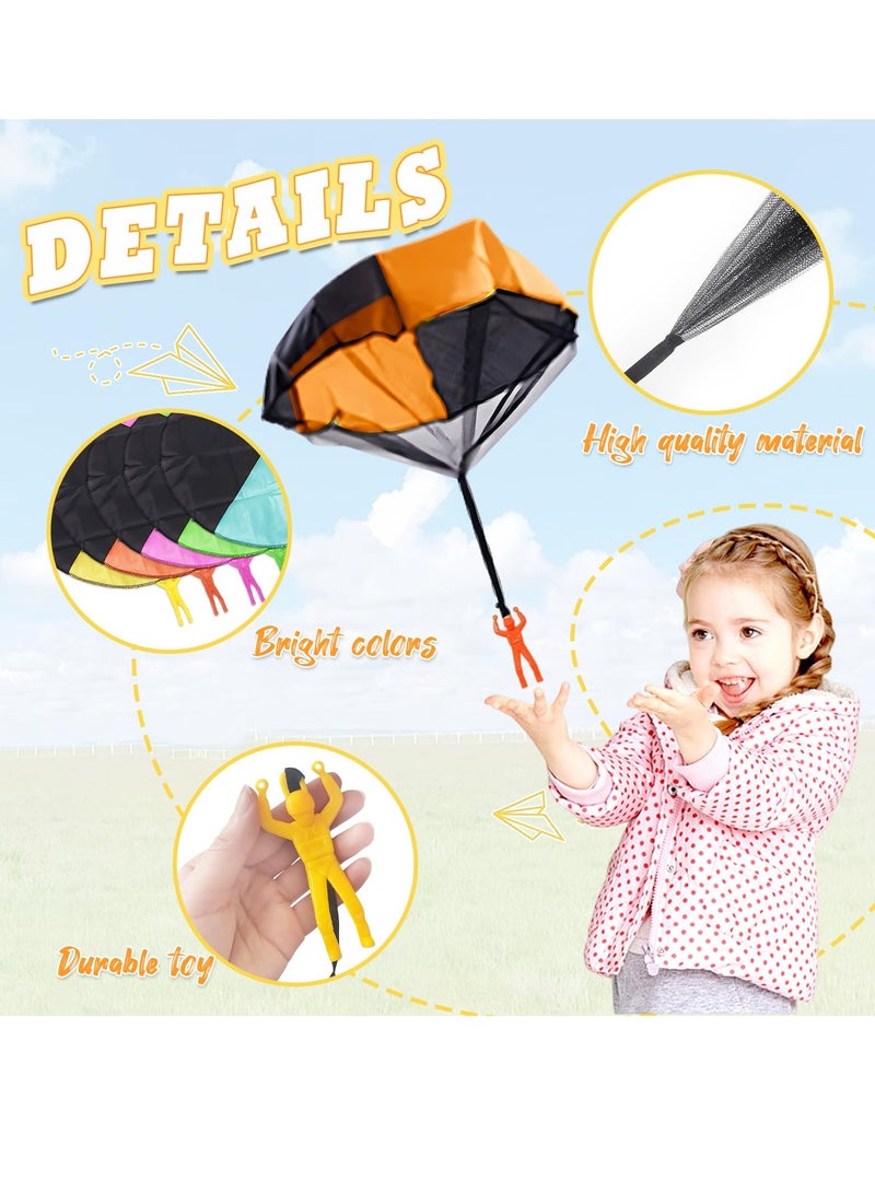 Daytoyz 12 Pcs Parachute Toy,Tangle Free Outdoor Flying Parachute,Hand Throw Flying Toys for Children's,Kids,Boys,Girls,Gifts,Party Favors,No Battery nor Assembly Required  - Image 3