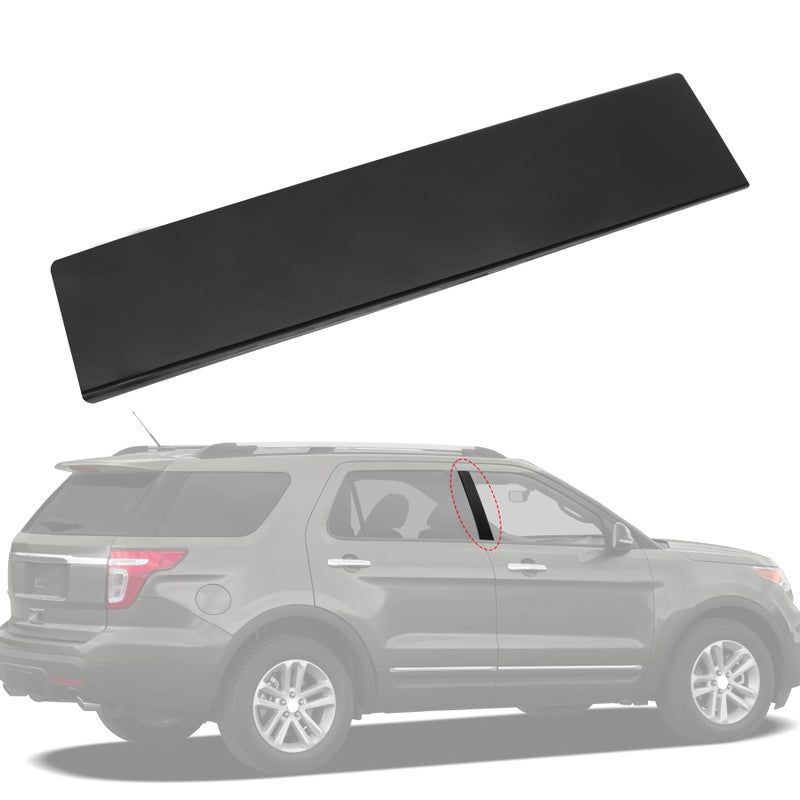 B Pillar Molding Trim 926449 Front Right Passenger Side Door Applique Replacement for Ford Explorer 20112016 BB5Z7820554AB Gloss Black