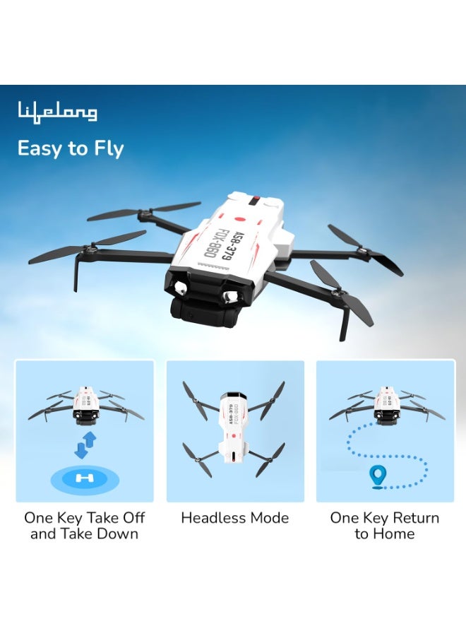 Lifelong Kids Drone with Dual Camera, Altitude Hold, 2x1300mAh (15 Min Each/30 Min Total), 1080P & 720P, Nabhyan App & Remote, 360° Flip, Headless Mode, 8-12 Yrs (LLCDRR01) - Image 3