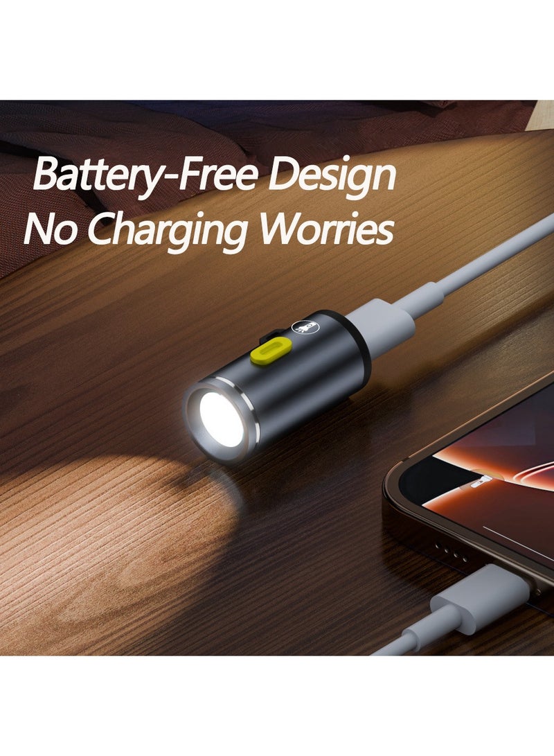 Small Outdoor Led Flashlights Type-c Potable Rechargeale Mini Camping Searchlight Durable Waterproof Flashlight for Hiking - Image 5