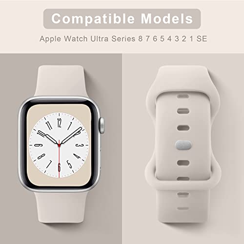 Tobfit Watch Strap Compatible for Apple Watch Series 8 7 6 5 4 3 2 1 SE 45mm 44mm 42mm 41mm 40mm 38mm(Watch Not Included), Smartwatch band for Men Women, Strap for iWatch 8 7 6 5 4 3 2 1(38mm Star) - Image 2
