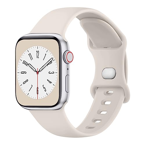 Tobfit Watch Strap Compatible for Apple Watch Series 8 7 6 5 4 3 2 1 SE 45mm 44mm 42mm 41mm 40mm 38mm(Watch Not Included), Smartwatch band for Men Women, Strap for iWatch 8 7 6 5 4 3 2 1(38mm Star) - Image 1