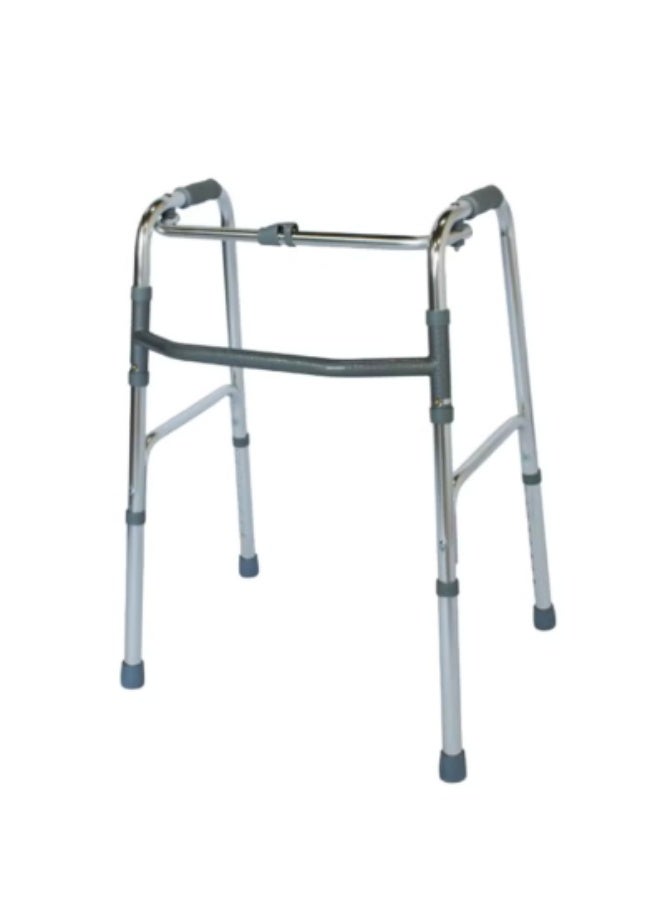 MEDIA6 Foldable Walker - Lightweight & Stable Mobility Aid with Comfortable Sponge Handles
